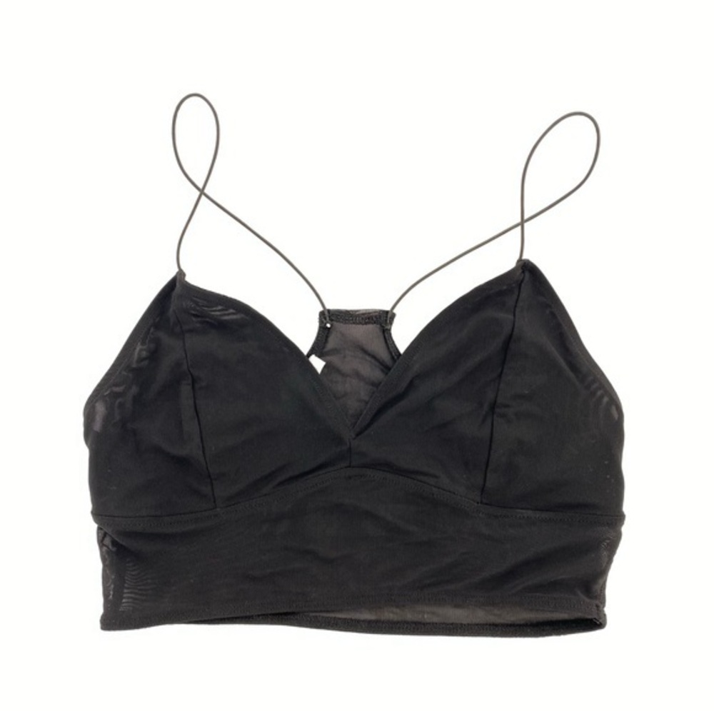 Zara Sport Mesh Bralette Crop Top Strap